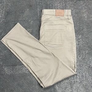 prAna Slim Fit Pants Men's 36x32 Beige Khaki Casual Chino Stretch Cotton